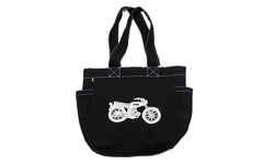 CANVAS SHOPPING BAG - BLACK $25