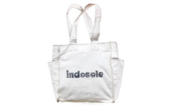 CANVAS SHOPPING BAG - WHITE $25